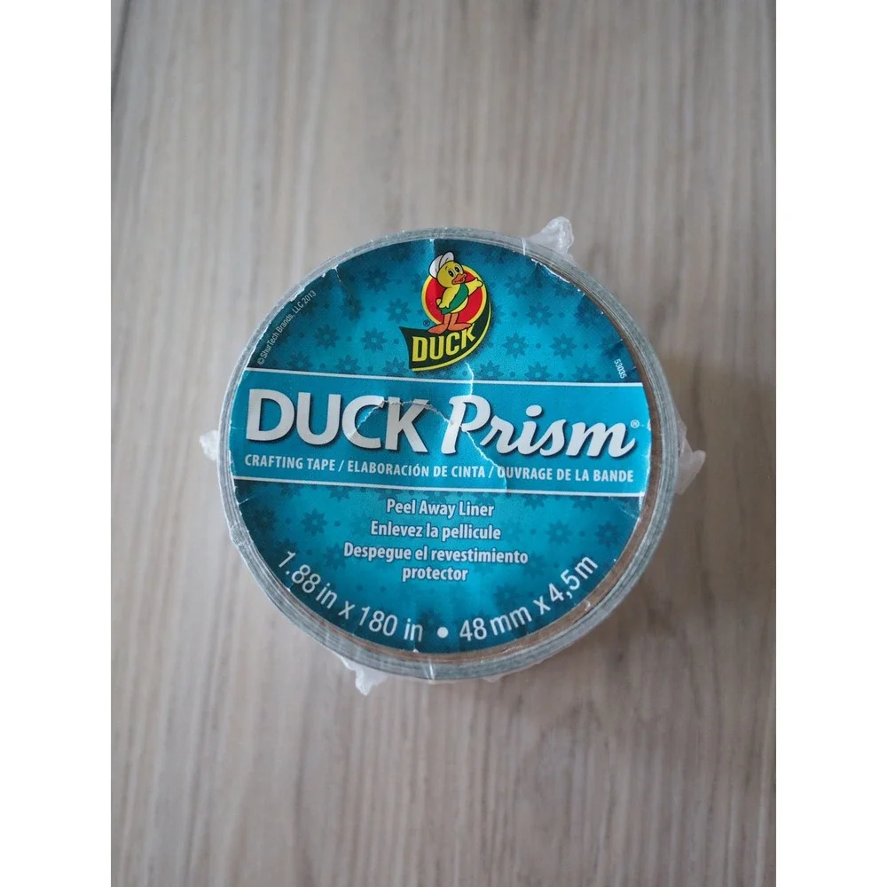 NEW Duck Prism Silver Holographic Crafting Tape Iridescent Mosaic
